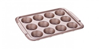 Forma 12 muffinů DELÍCIA GOLD 39×28 cm – TESCOMA